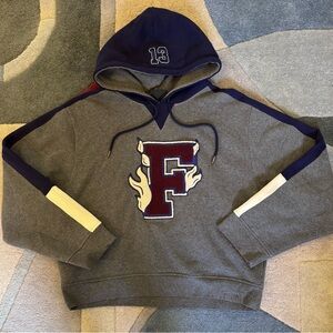 Puma x Rihanna FENTY Gray Hoodie XL Varsity Letter F Pullover Sweatshirt